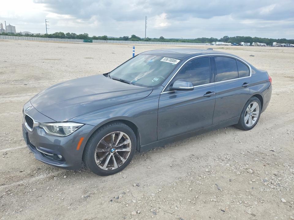2017 BMW 3er VIN WBA8B9C53HK675850 COPART salvage auction — FRONT END, TX - CERTIFICATE OF TITLE, sold $5,400 on 2026-07-23 (photo 1)