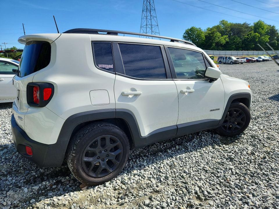 2018 Jeep Renegade VIN ZACCJABB1JPJ58421 COPART salvage auction — FRONT END, Nc - Salvage Certificate Of Title, sold $250 on 2026-07-15 (photo 3)