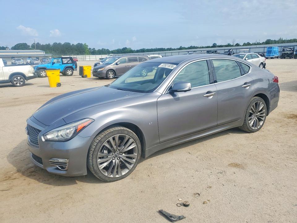 2019 Infiniti Q70 VIN JN1BY1AR6KM585685 COPART salvage auction — SIDE, Sc - Cert Of Title-Salvage, sold $4,250 on 2026-07-06 (photo 1)