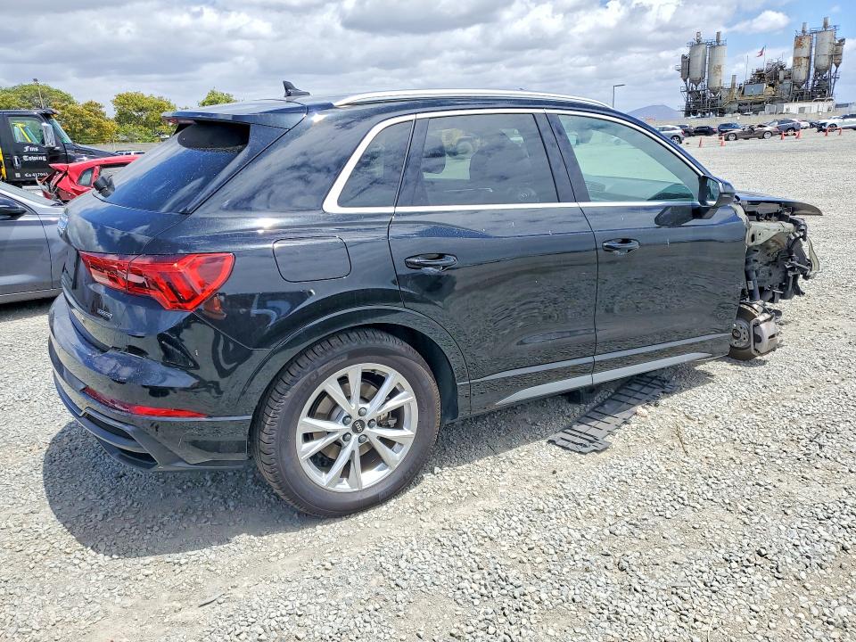 2022 Audi Q3 VIN WA1DECF38N1131940 COPART salvage auction — FRONT END, Ca - Salvage Certificate, sold $8,800 on 2026-07-10 (photo 3)