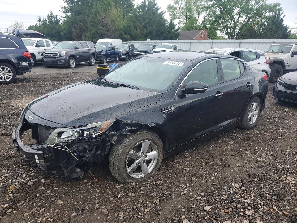 2014 Kia Optima VIN 5XXGM4A74EG312124 COPART salvage auction — FRONT END, Md - Cert Of Salvage > 75% Damage, sold $875 on 2026-07-27 (photo 1)