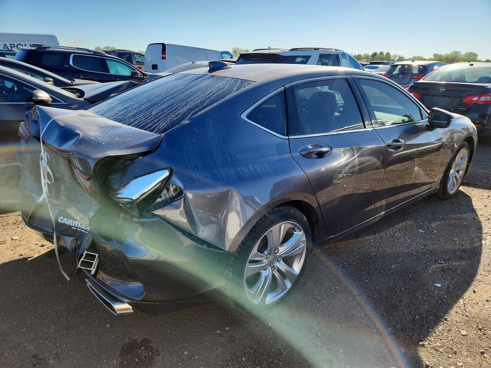 2021 Acura Tlx VIN 19UUB6F49MA005157 COPART salvage auction — REAR END, Il - Salvage Certificate, sold $9,000 on 2026-07-21 (photo 3)