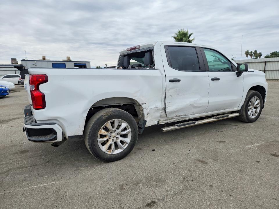 2021 Chevrolet Silverado 1500 VIN 1GCPWBEKXMZ338056 COPART salvage auction — REAR END, Ca - Salvage Certificate, sold $7,900 on 2026-07-29 (photo 3)