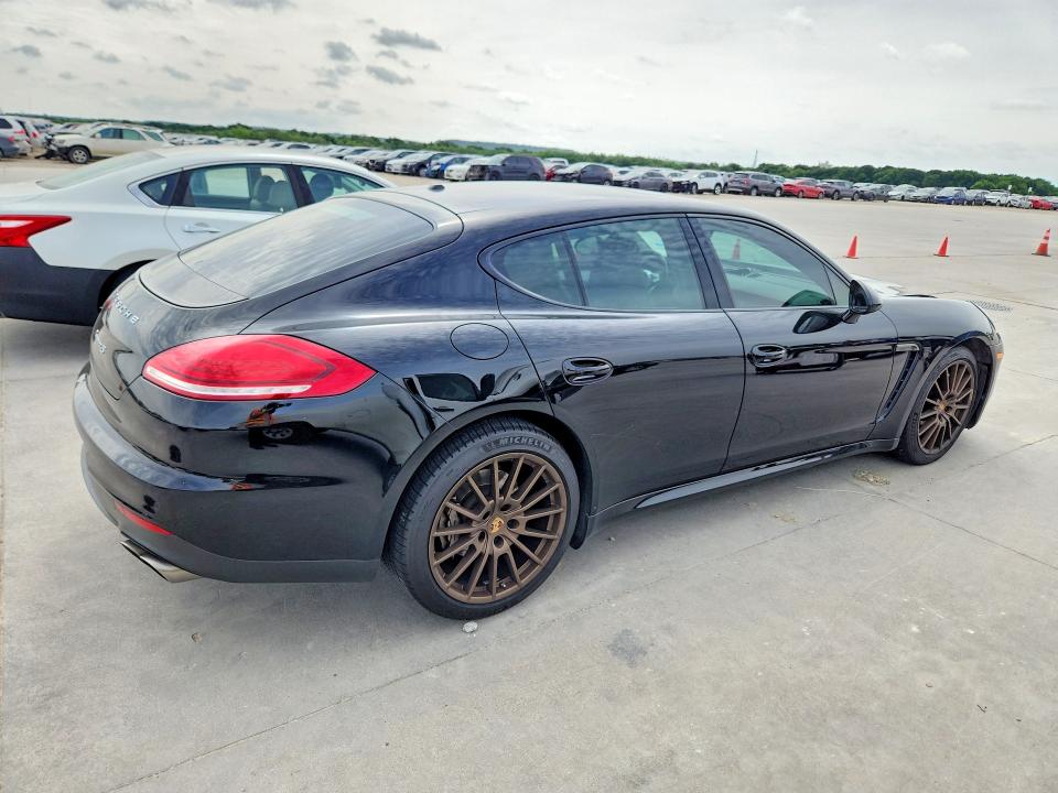 2014 Porsche Panamera VIN WP0AB2A70EL056354 COPART salvage auction — FRONT END, TX - SALVAGE VEHICLE TITLE, sold $6,300 on 2026-07-09 (photo 3)
