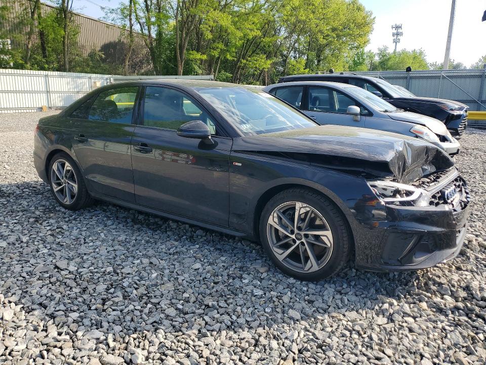 2025 Audi A4 VIN WAUDAAF44SN000486 COPART salvage auction — FRONT END, Ma - Cert Of Title-Salvage, sold $11,500 on 2026-07-09 (photo 4)