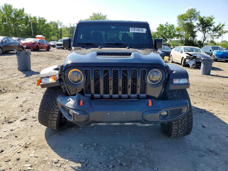 2021 Jeep Gladiator VIN 1C6JJTEGXML574660 COPART salvage auction — FRONT END, MD - CERT OF SALVAGE < 75% DAMAGE, sold $15,000 on 2026-07-28 (photo 5)