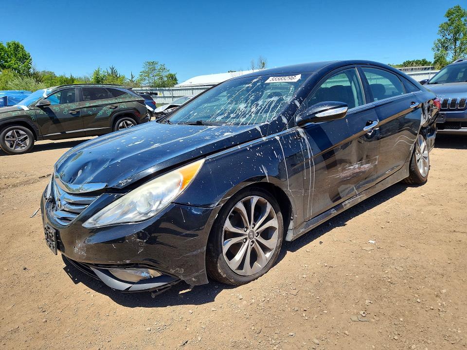 2014 Hyundai Sonata VIN 5NPEC4ABXEH845811 COPART salvage auction — FRONT END, Oh - Cert Of Title-Salvage, sold $550 on 2026-07-16 (photo 1)