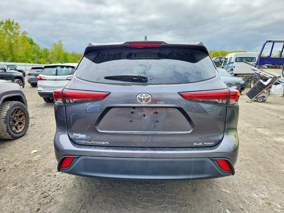 2023 Toyota Highlander VIN 5TDKDRBH5PS000703 COPART salvage auction — FRONT END, Ma - Cert Of Title-Salvage, sold $10,700 on 2026-07-08 (photo 6)