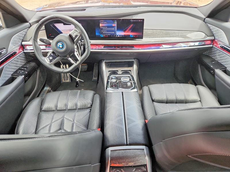 2023 BMW I7 VIN WBY53EJ05PCL62213 COPART salvage auction — FRONT END, Al - Cert Of Title-Salvage Title, sold $40,000 on 2026-07-29 (photo 8)