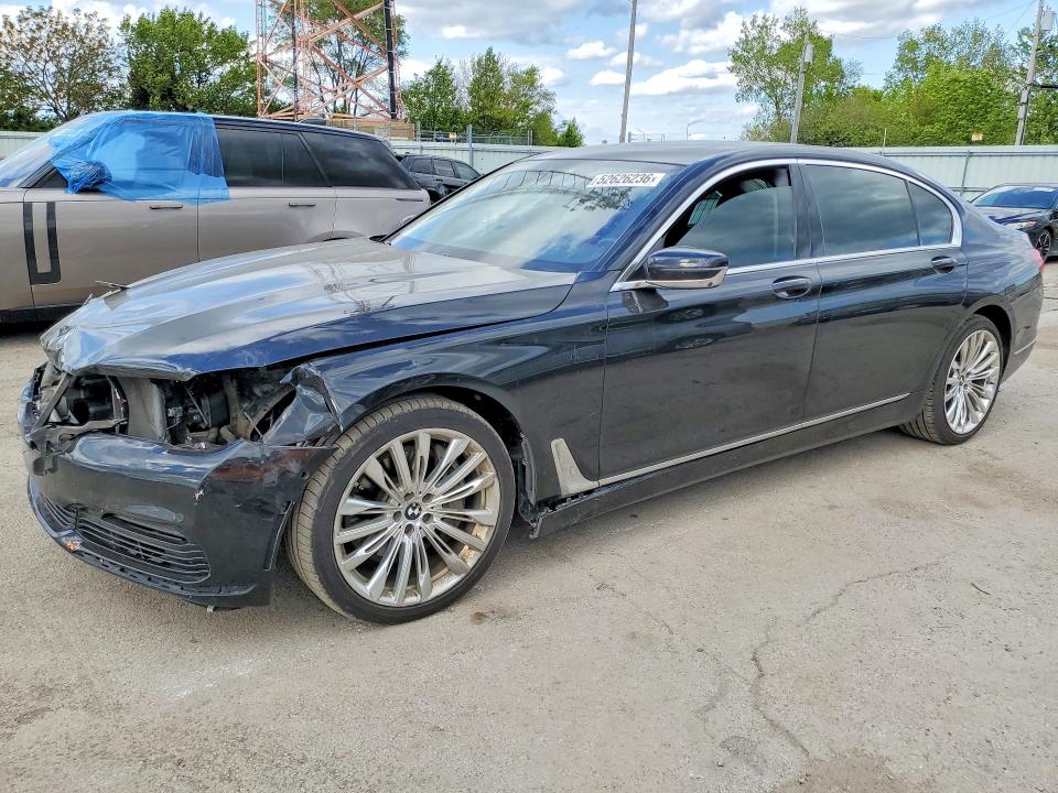 2016 BMW 7 series VIN WBA7F2C52GG416615 COPART salvage auction — FRONT END, IN - CERT OF TITLE-SALVAGE TITLE, sold $3,650 on 2026-07-22 (photo 1)