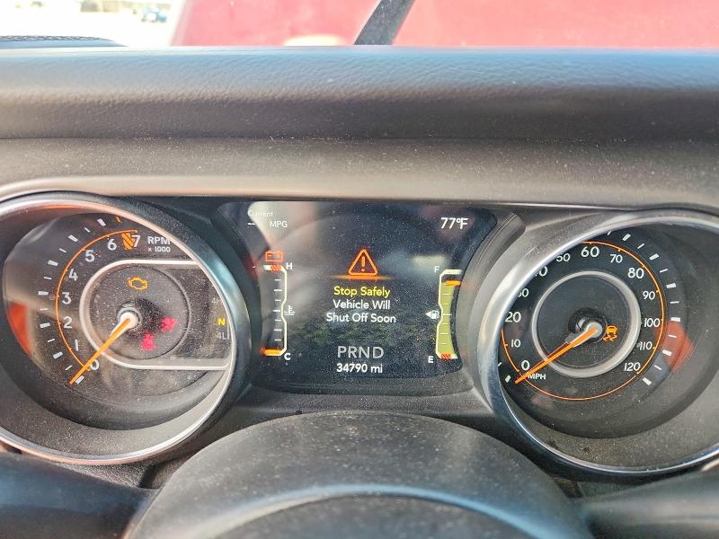 2022 Jeep VIN 1C6HJTAG8NL106920 COPART salvage auction — FRONT END, Tx - Salvage Vehicle Title, sold $9,700 on 2026-07-31 (photo 9)