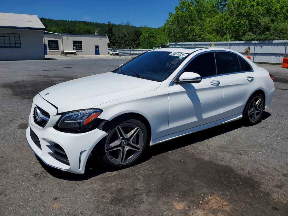 2020 Mercedes-benz C-klasse VIN WDDWF8EB3LR551305 COPART salvage auction — FRONT END, Pa - Cert Of Title, sold $6,600 on 2026-07-28 (photo 1)