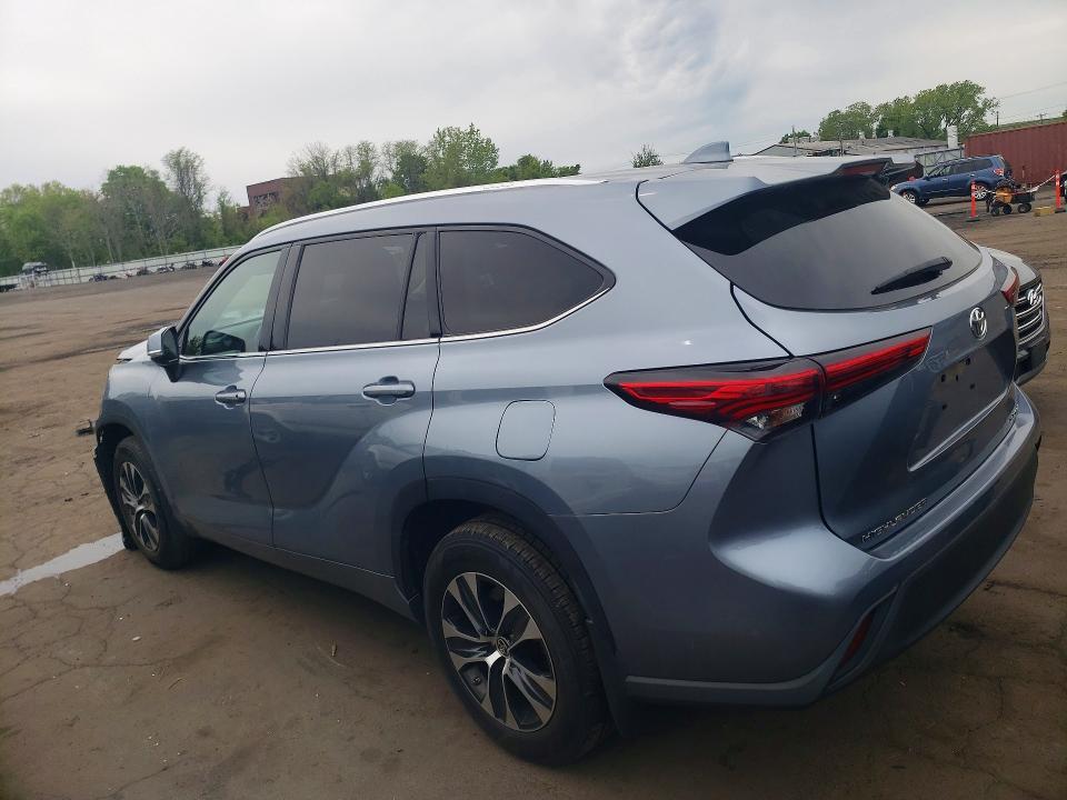 2020 Toyota Highlander VIN 5TDGZRBH0LS029835 COPART salvage auction — FRONT END, CT - CERT OF TITLE-SALVAGE, sold $12,900 on 2026-07-07 (photo 2)