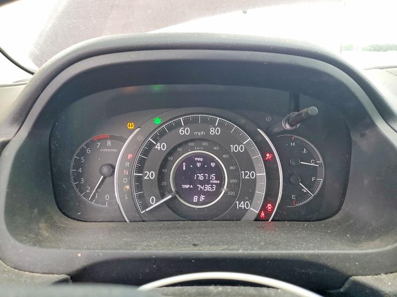 2016 Honda Cr-v VIN 2HKRM3H57GH528807 COPART salvage auction — FRONT END, Al - Cert Of Title-Parts Only Salvg, sold $3,200 on 2026-07-09 (photo 9)