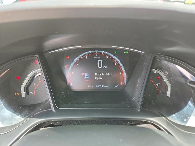 2019 Honda Civic VIN SHHFK7H48KU216041 COPART salvage auction — FRONT END, Ut - Salvage Certificate, sold $7,500 on 2026-07-10 (photo 9)