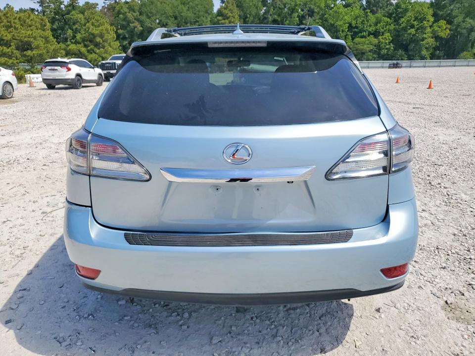 2012 Lexus Rx VIN 2T2ZK1BA8CC078335 COPART salvage auction — REAR END, Tx - Salvage Vehicle Title, sold $6,600 on 2026-07-10 (photo 6)