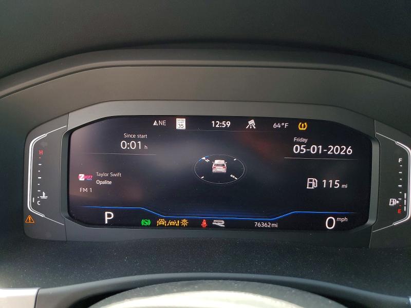 2021 Volkswagen Atlas VIN 1V2FE2CA8MC201899 COPART salvage auction — FRONT END, Mo - Salvage Certificate Of Title, sold $9,900 on 2026-07-10 (photo 9)
