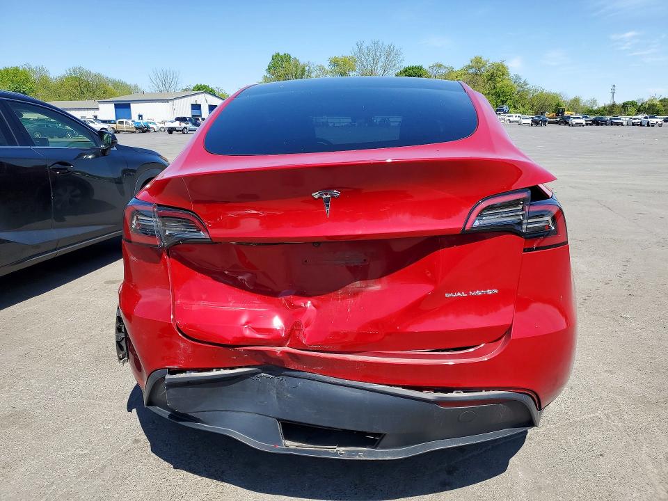 2023 Tesla Model y VIN 7SAYGDEEXPA106557 COPART salvage auction — REAR END, NJ - CERT OF TITLE-SALVAGE, sold $11,900 on 2026-07-30 (photo 6)