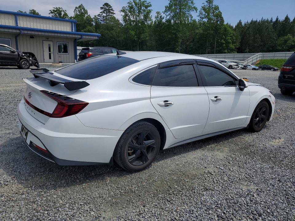 2021 Hyundai Sonata VIN 5NPEG4JA2MH120164 COPART salvage auction — FRONT END, Nc - Salvage Certificate Of Title, sold $4,050 on 2026-07-02 (photo 3)