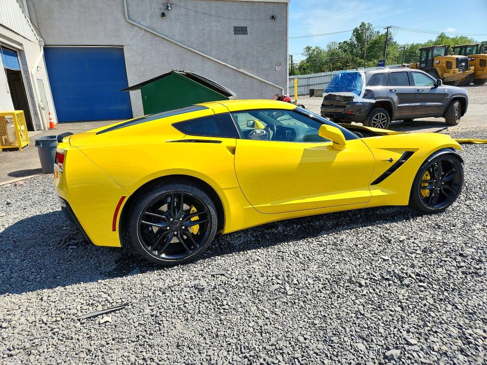 2019 Chevrolet Corvette stingray VIN 1G1YA2D77K5122467 COPART salvage auction — FRONT END, Ny - Mv-907A Salvage Certificate, sold $12,100 on 2026-07-14 (photo 3)