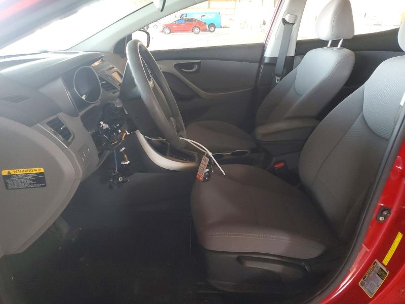 2016 Hyundai Elantra VIN KMHDH4AE3GU519781 COPART salvage auction — FRONT END, AZ - CERT OF TITLE - SALVAGE, sold $2,100 on 2026-07-27 (photo 7)