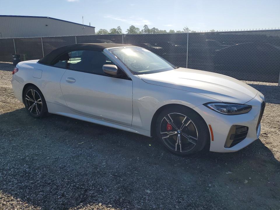 2022 BMW M440i VIN WBA53AT01NCJ15062 COPART salvage auction — SIDE, SC - CERT OF TITLE-SALVAGE, sold $12,400 on 2026-07-29 (photo 4)