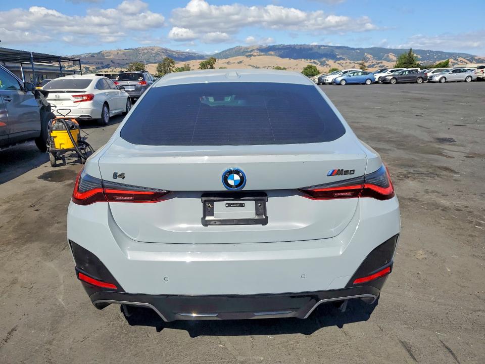 2023 BMW I4 VIN WBY33AW08PFR39954 COPART salvage auction — FRONT END, Ca - Salvage Certificate, sold $19,600 on 2026-07-02 (photo 6)
