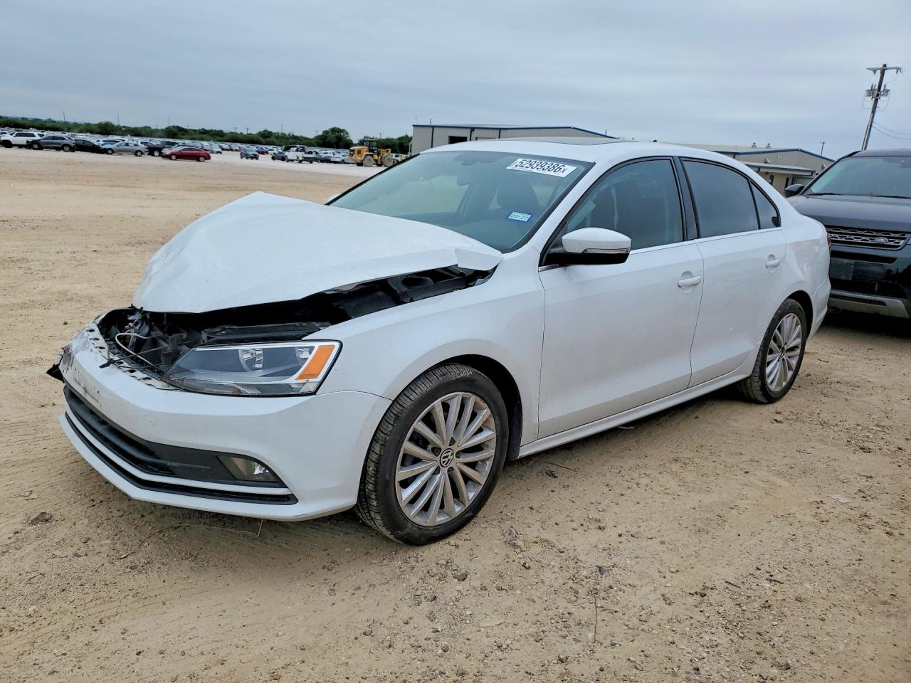 2016 Volkswagen Jetta VIN 3VWL07AJ6GM379457 COPART salvage auction — Front End, TX - SALVAGE VEHICLE TITLE, sold $1,800 on 2026-06-25 (photo 1)
