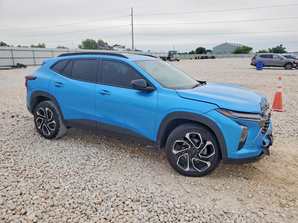 2025 Chevrolet VIN KL77LJEP1SC250590 COPART salvage auction — FRONT END, Tx - Salvage Vehicle Title, sold $6,100 on 2026-07-02 (photo 4)