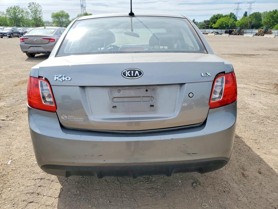 2011 Kia Rio VIN KNADH4A39B6868537 COPART salvage auction — FRONT END, Il - Salvage Certificate, sold $325 on 2026-07-21 (photo 6)