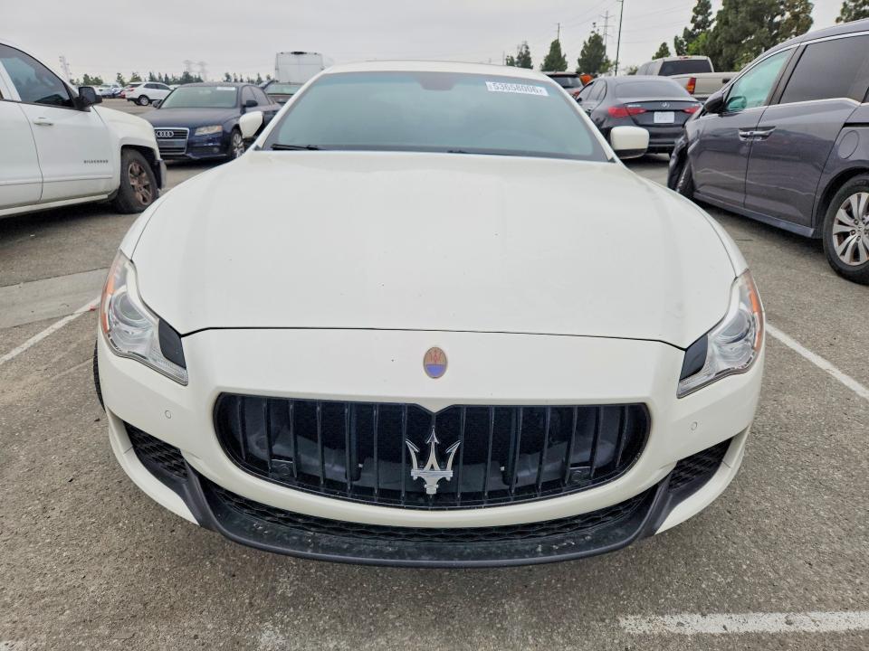 2016 Maserati Quattroporte VIN ZAM56RPA3G1184356 COPART salvage auction — REAR END, Ca - Salvage Certificate, sold $2,950 on 2026-07-02 (photo 5)
