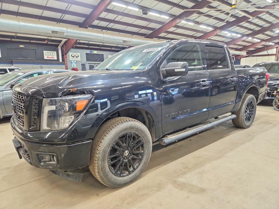 2019 Nissan TITAN VIN 1N6AA1E5XKN517160 COPART salvage auction — FRONT END, Vt - Cert Of Title-Salvage Vehicle, sold $6,600 on 2026-07-09 (photo 1)