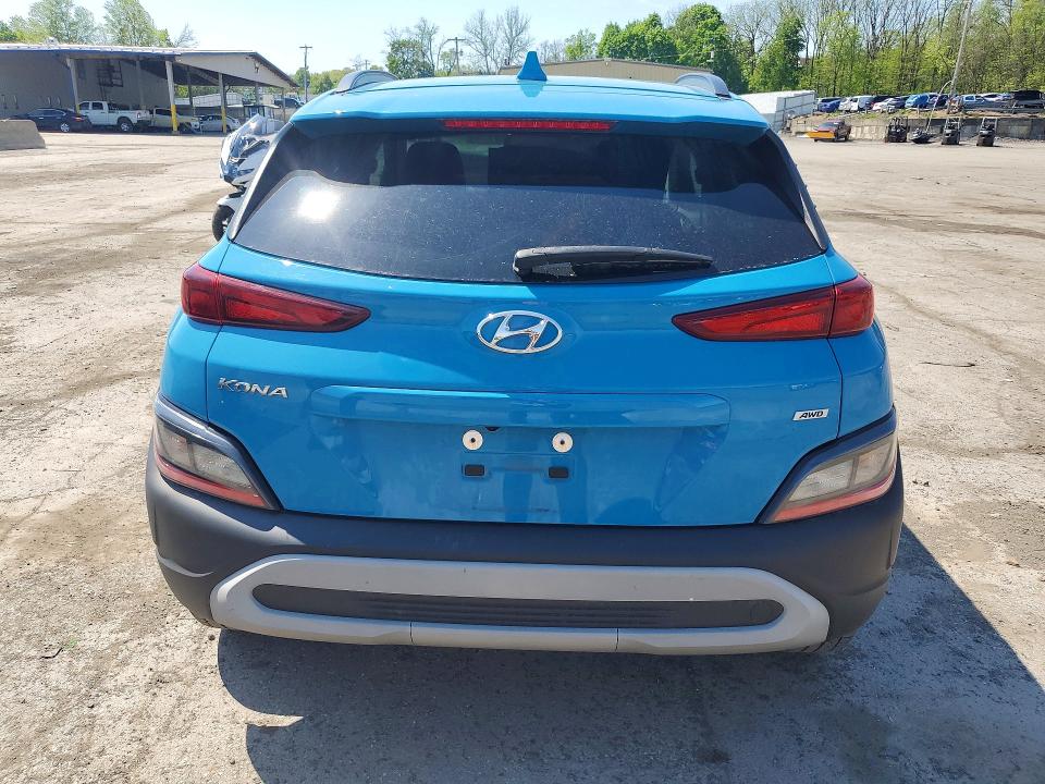 2022 Hyundai Kona VIN KM8K6CAB8NU890641 COPART salvage auction — FRONT END, Nj - Cert Of Title-Salvage, sold $2,400 on 2026-07-16 (photo 6)