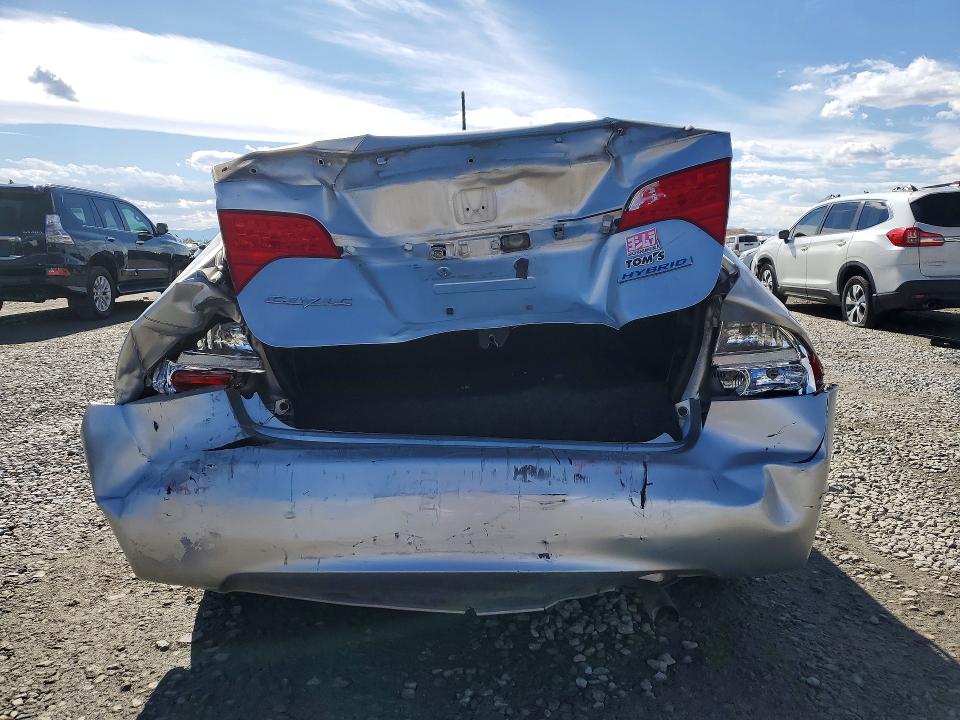 2008 Honda Civic hybrid VIN JHMFA36298S031392 COPART salvage auction — REAR END, Id - Salvage Certificate Of Title, sold $300 on 2026-07-02 (photo 6)