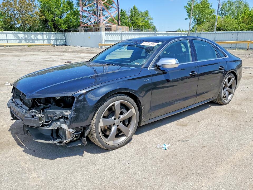 2013 Audi S8 VIN WAUD2AFD7DN029657 COPART salvage auction — FRONT END, In - Cert Of Title-Salvage Title, sold $350 on 2026-07-27 (photo 1)