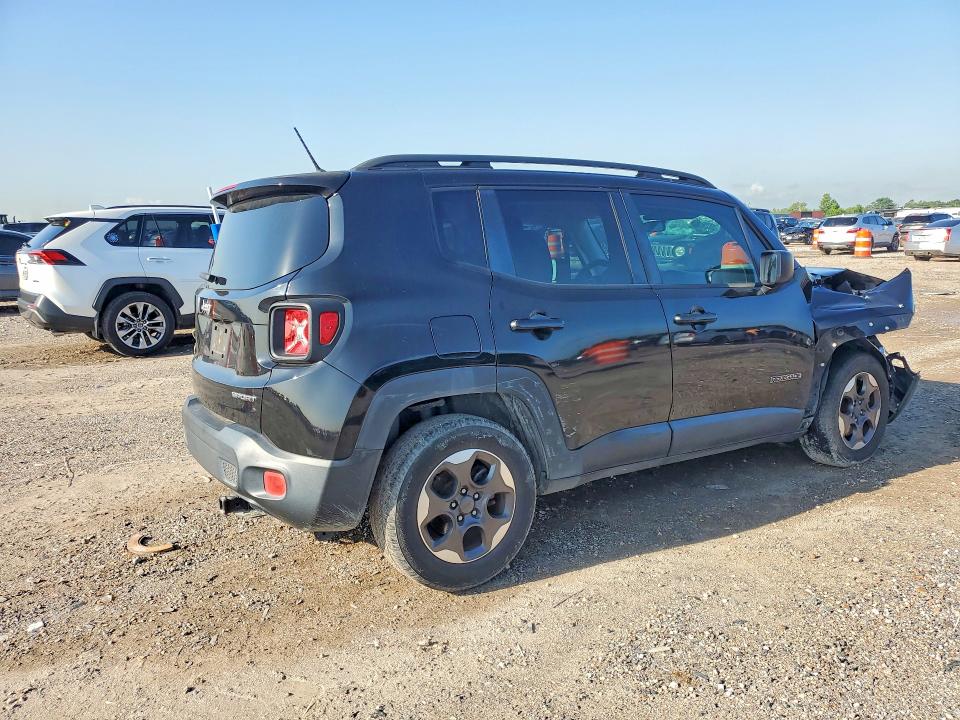 2017 Jeep Renegade VIN ZACCJAAB5HPG06528 COPART salvage auction — FRONT END, Tx - Salvage Vehicle Title, sold $1,150 on 2026-07-13 (photo 3)