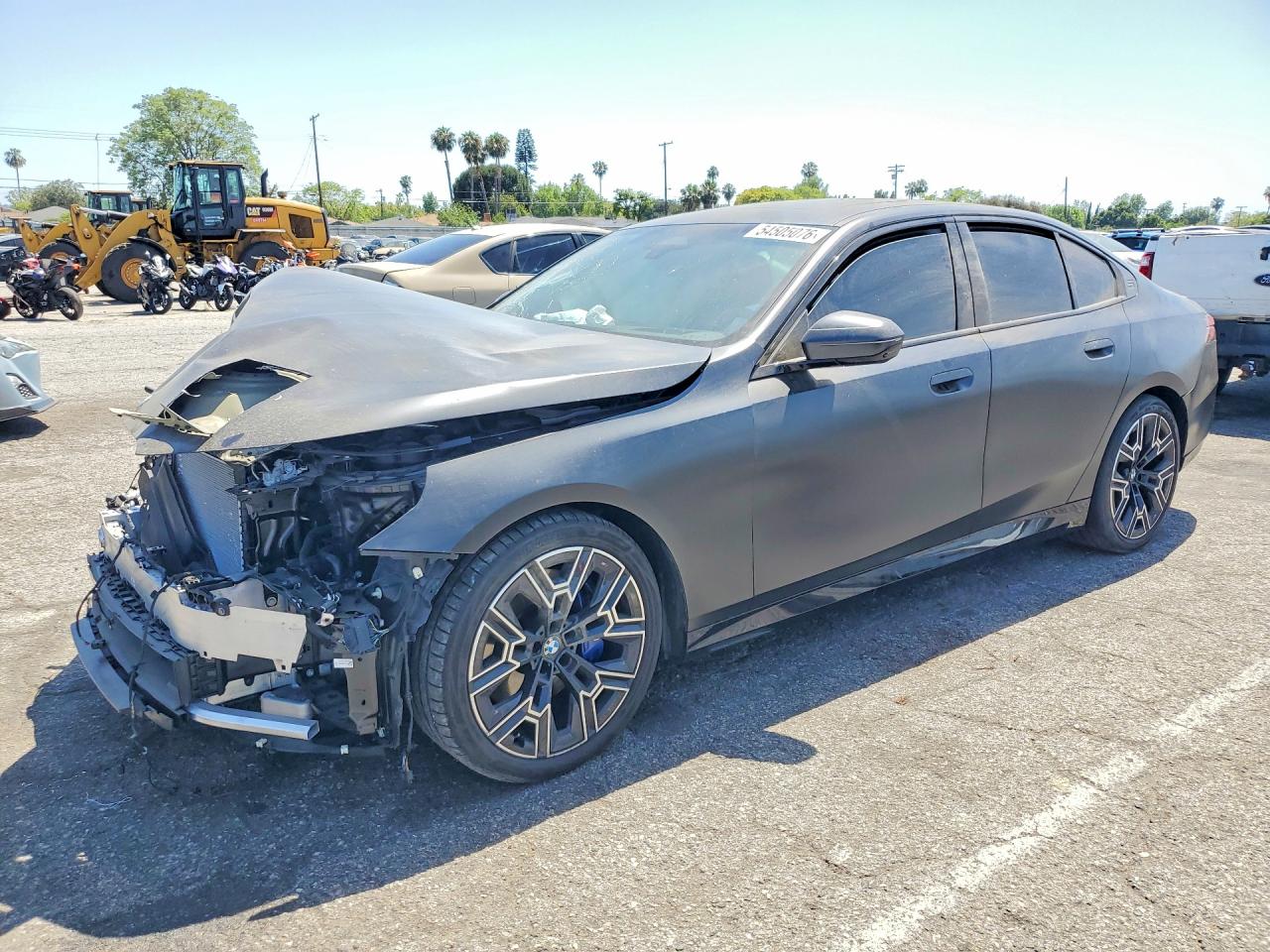 2026 BMW 5 Series VIN WBA63FJ07TCV92046 COPART salvage auction — Front End, ID - SALVAGE CERTIFICATE OF TITLE, sold $24,200 on 2026-08-14 (photo 1)