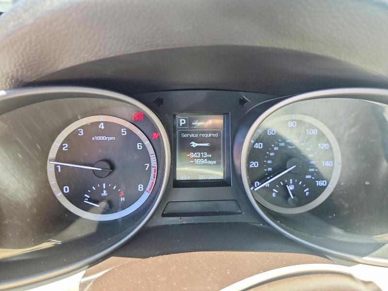 2018 Hyundai Santa fe VIN 5XYZT3LB3JG543092 COPART salvage auction — REAR END, Ca - Salvage Certificate, sold $2,050 on 2026-07-10 (photo 9)