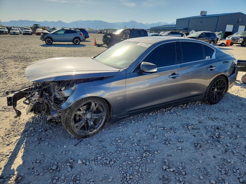 2016 Infiniti Q50 VIN JN1EV7AP3GM300505 COPART salvage auction — FRONT END, UT - SALVAGE CERTIFICATE, sold $725 on 2026-07-24 (photo 1)