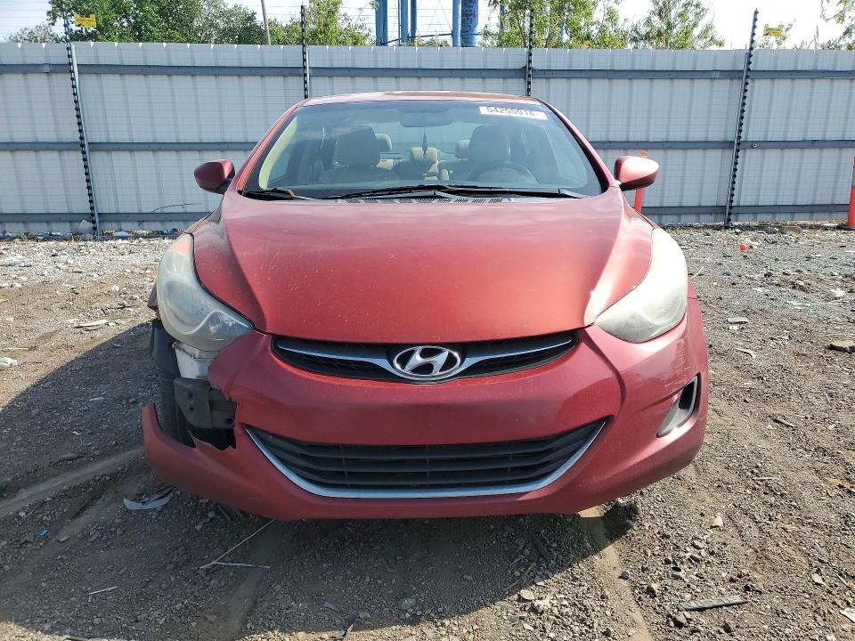 2011 Hyundai Elantra VIN KMHDH4AE3BU108910 COPART salvage auction — FRONT END, Il - Salvage Certificate, sold $425 on 2026-07-29 (photo 5)