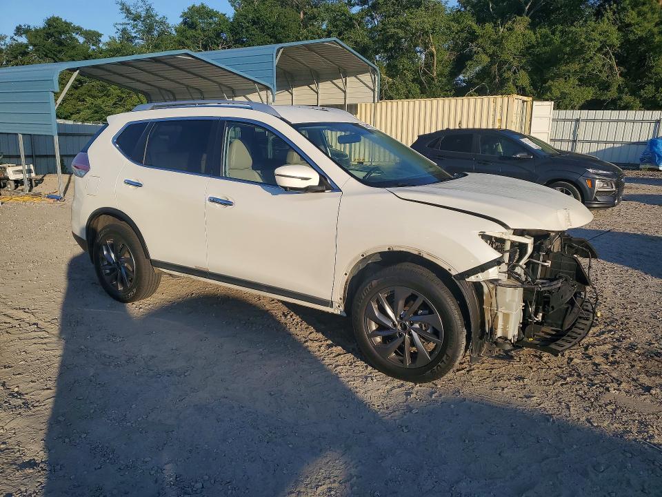 2016 Nissan Rogue VIN KNMAT2MT6GP704295 COPART salvage auction — FRONT END, Ga - Cert Of Title-Salvage, sold $3,000 on 2026-07-07 (photo 4)