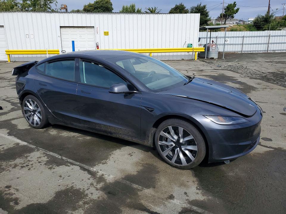 2024 Tesla Model 3 VIN 5YJ3E1EA8RF743011 COPART salvage auction — REAR END, CA - SALVAGE CERTIFICATE, sold $9,100 on 2026-07-24 (photo 4)