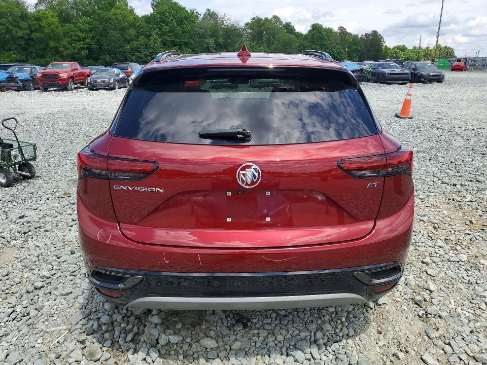 2021 Buick Envision VIN LRBFZNR4XMD112966 COPART salvage auction — FRONT END, Nc - Salvage Certificate Of Title, sold $7,300 on 2026-07-08 (photo 6)