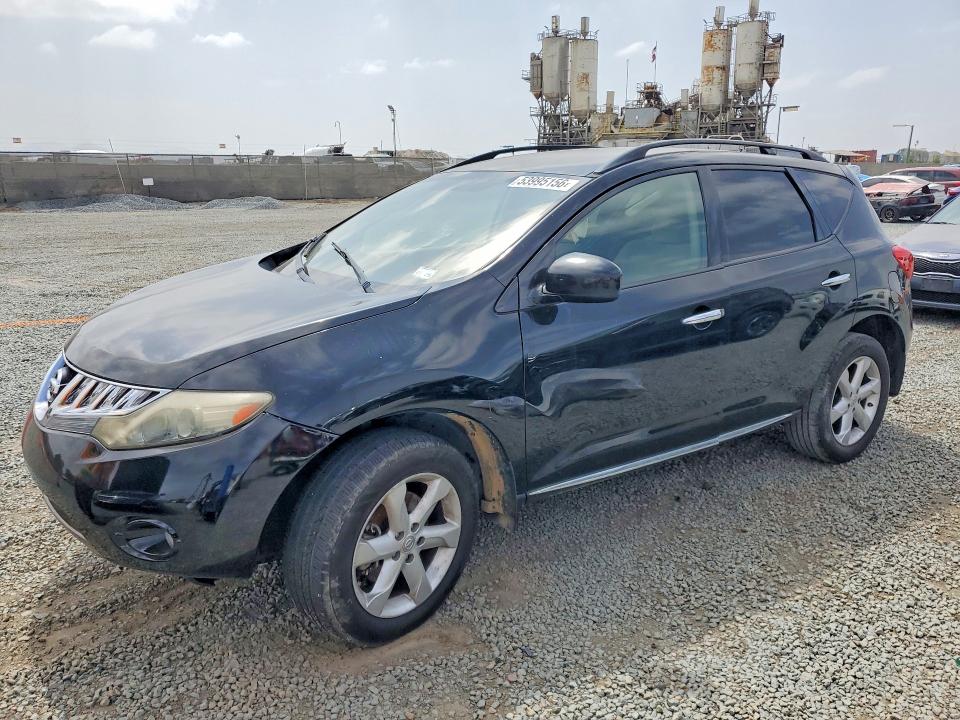 2010 Nissan Murano VIN JN8AZ1MU7AW012128 COPART salvage auction — VANDALISM, Ca - Salvage Certificate, sold $200 on 2026-07-31 (photo 1)