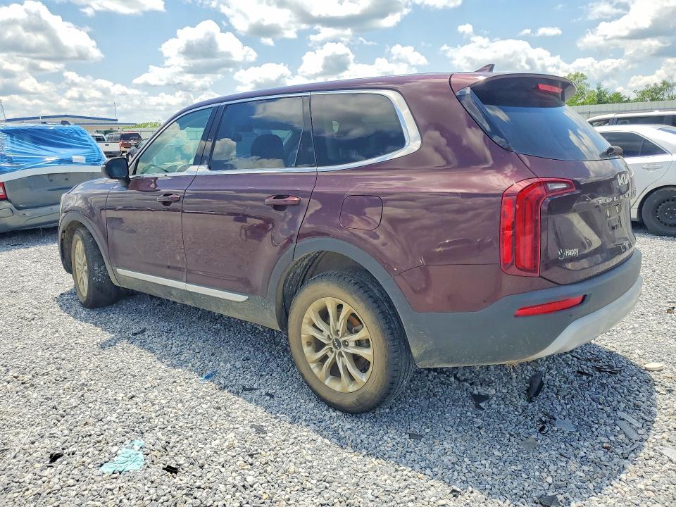 2022 Kia Telluride VIN 5XYP24HC2NG265440 COPART salvage auction — FRONT END, La - Cert Of Title-Salvage, sold $3,850 on 2026-07-13 (photo 2)