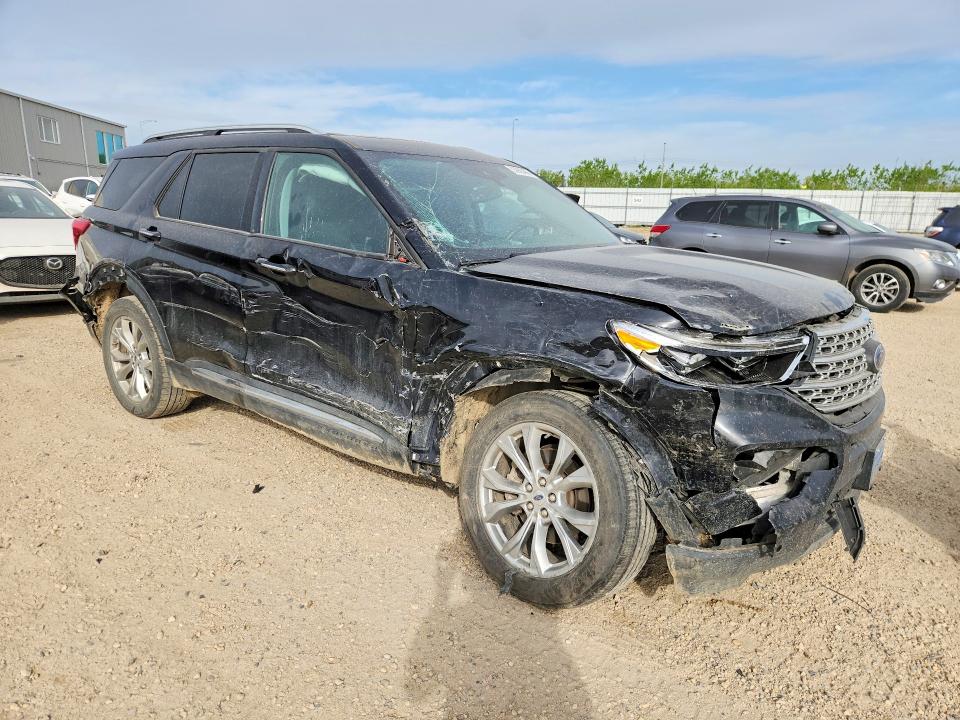 2021 Ford Explorer VIN 1FMSK8FH1MGB62033 COPART salvage auction — SIDE, Ab - Bos - Salvage, sold $5,800 on 2026-07-09 (photo 4)