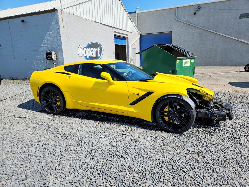 2019 Chevrolet Corvette stingray VIN 1G1YA2D77K5122467 COPART salvage auction — FRONT END, Ny - Mv-907A Salvage Certificate, sold $14,300 on 2026-07-02 (photo 4)
