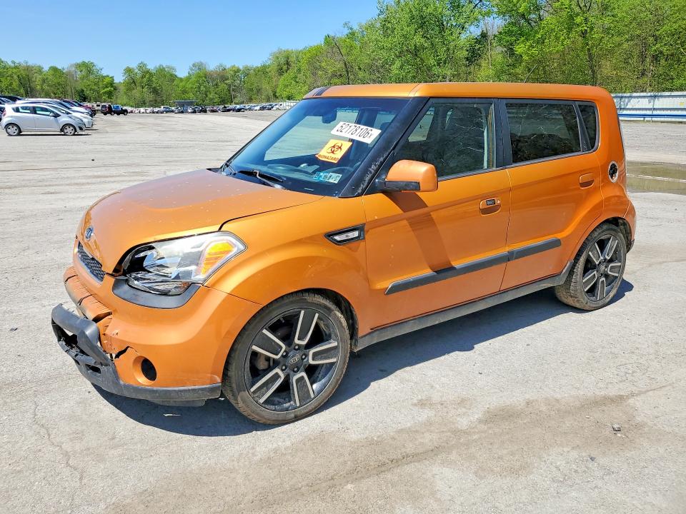 2010 Kia Soul VIN KNDJT2A22A7107339 COPART salvage auction — FRONT END, Oh - Cert Of Title-Salvage, sold $90 on 2026-07-23 (photo 1)