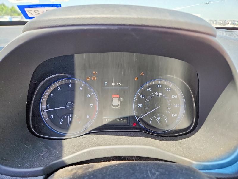 2021 Hyundai VIN KM8K62AA8MU662543 COPART salvage auction — SIDE, Tx - Salvage Vehicle Title, sold $2,650 on 2026-07-16 (photo 9)