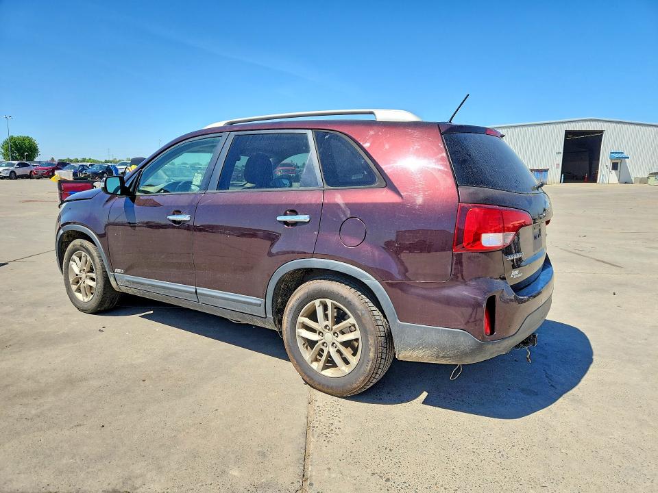 2014 Kia VIN 5XYKTCA68EG465759 COPART salvage auction — FRONT END, Ca - Salvage Certificate, sold $875 on 2026-07-13 (photo 2)